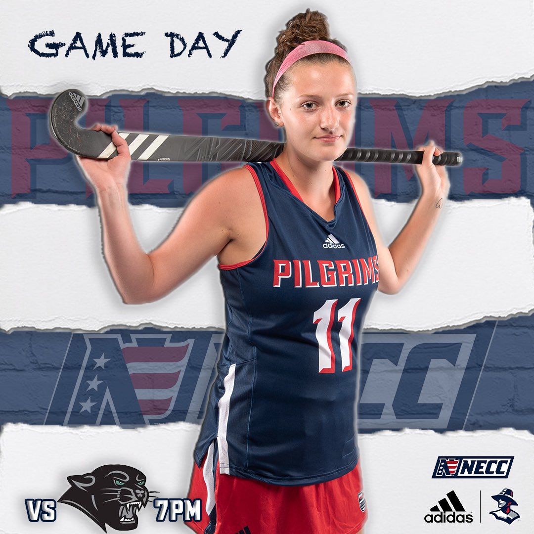 NEC_FH's tweet photo. It’s game day!! Support your Grims tonight at 7pm on the Don as they take on Plymouth State! #bethestandard #necfh19 #gogrims #pilgrimplatoon #fieldhockey #necc https://t.co/H2NwKmILSq