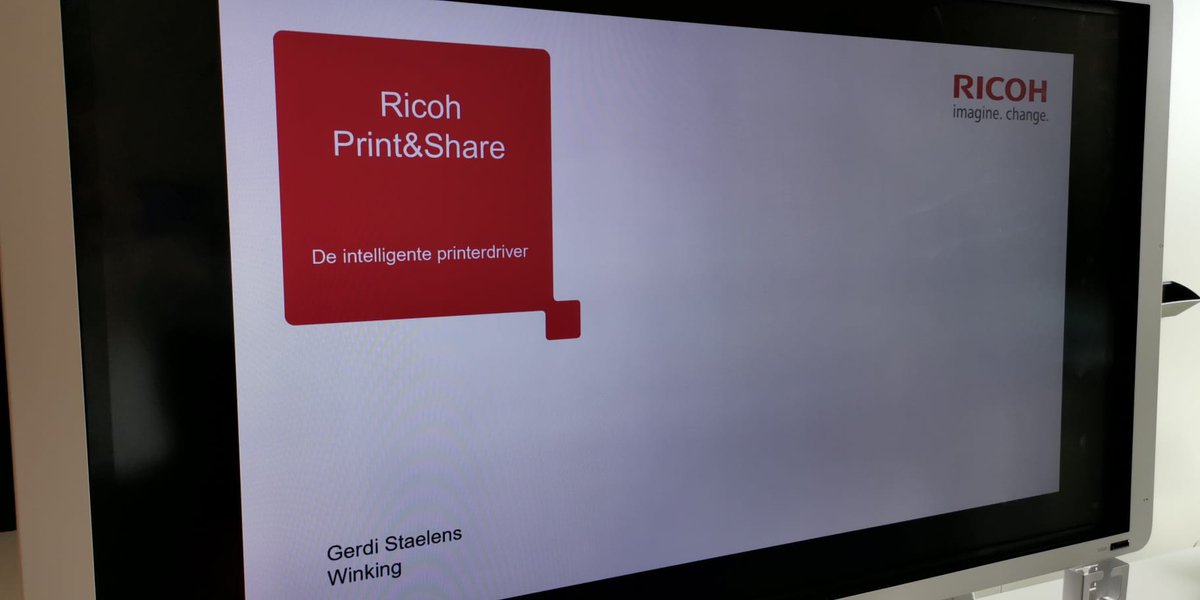 Klaar voor de volgende presentatie bij @RicohNL! 😎 #Ricoh @PrintandShare