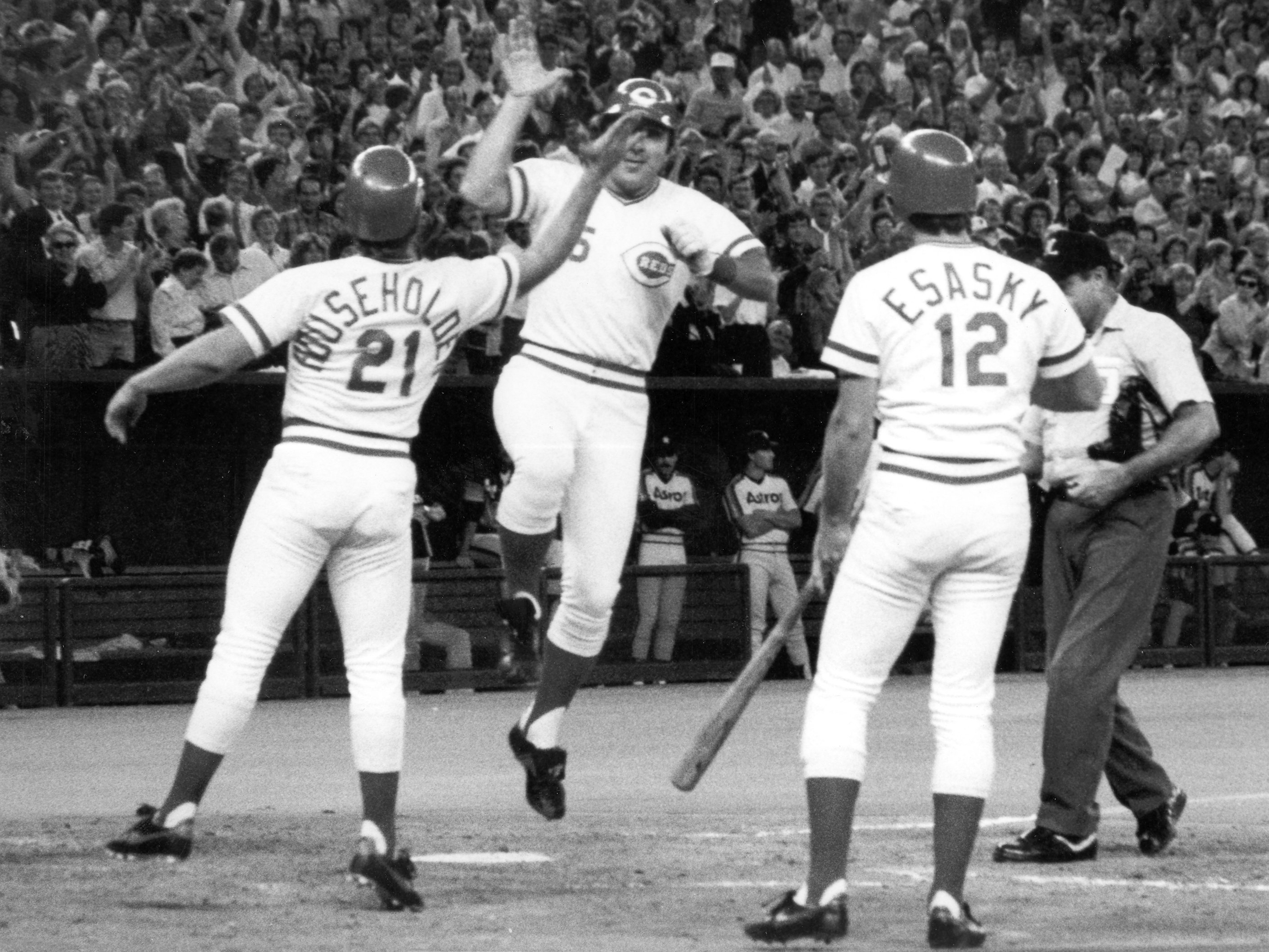 Cincinnati Reds - September 20, 1967: Johnny Bench slugs the first of his  Reds franchise record 389 career home runs. His 3-run blast helps the Reds  to a 9-4 win over the