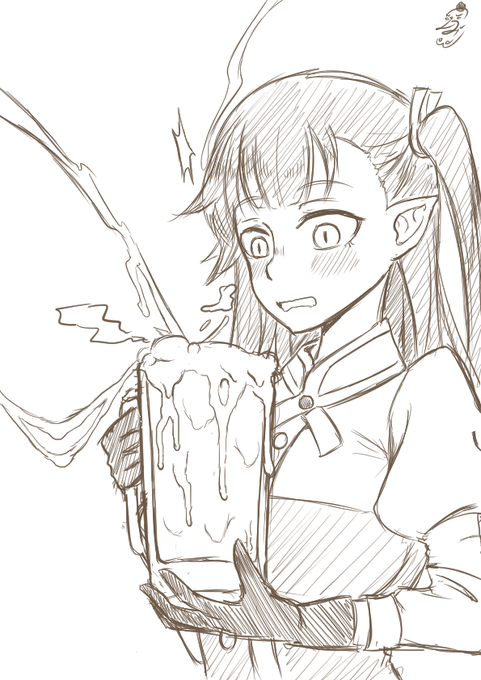 人間になる秘薬#イラスト好きさんと繋がりたい #絵描きさんと繫がりたい #絵の島 #絵描きの輪 #絵描き交流館  #創作の狼煙 #絵師の集い  #絵を描く人々 #BEM #ベラ #妖怪人間 