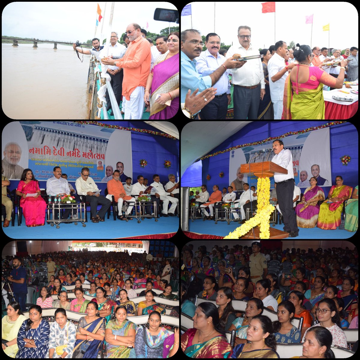 Namami devi narmade mahotsav programme at Aauranga river jeti Valsad #Valsad #NarmadaMahotsav  <a href="/CKharsan/">C R Kharsan (IAS)</a> <a href="/InfoGujarat/">Gujarat Information</a> <a href="/pkumarias/">Pankaj Kumar</a>  <a href="/ikumarkanani/">Kishor Kanani (Kumar)</a>