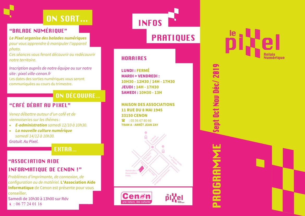 lepixelcenon's tweet photo. Le Programme de Septembre à Décembre 2019 est disponible https://t.co/99cL02CO6n