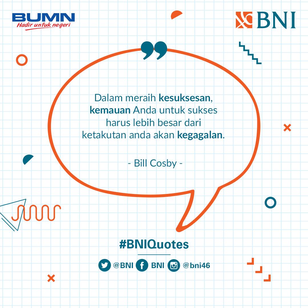 BNI's tweet photo. Janganlah takut akan risiko kegagalan, karena kalau kamu tidak pernah mencoba dan melangkah dari sekarang, rasa takut itu akan menghambatmu. Mari bergerak dan raih impian. #BNIQuotes https://t.co/oeVpj06URi