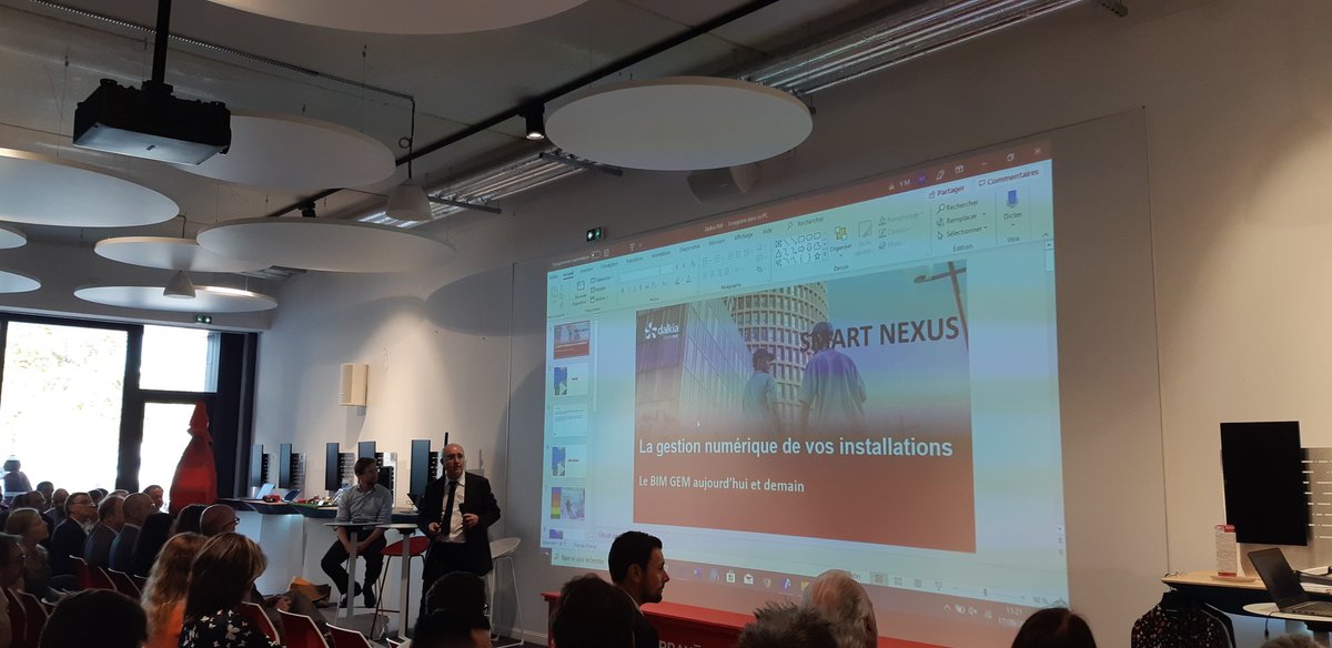 degarne_fab's tweet photo. "Dans un avenir proche tous les bâtiments neufs, et en rénovation lourde de plus de 5 000 m2 seront construits en BIM" Philippe Polart @dalkia #transition énergétique #bâtimentsintelligents #smartnexus Aix-Marseille https://t.co/HBhTtJAJXe
