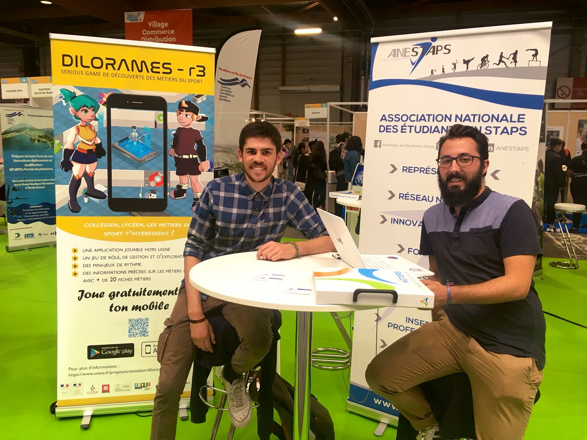 Kevin_BOIVEAU's tweet photo. Aujourd’hui avec @Gael_ANESTAPS au #SalonJeunesDAvenirs à @Academie_Paris ! 

Merci à @professionsport de nous laisser présenter à vos côtés les #Formations dans le champ du #Sport et de l’#Animation !

➡️ #Dilorames

#Orientation #Reorientation #Insertion https://t.co/2NHKNb4rSa