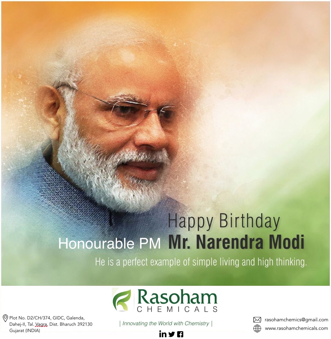 Happy Birthday to Honourable PM Mr. Narendra Modi    