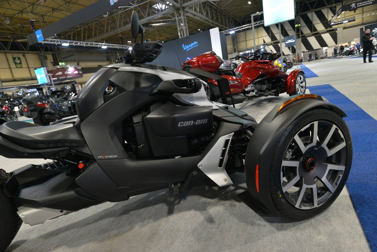 motorcyclelive's tweet photo. It's great to welcome @CanAmOnRoad back to the show this year - you'll find them in Hall 3A & more about them here: https://t.co/7jzNe9nath #RideaSpyder #Motorcyclelive #Bikesure #CanAm https://t.co/VBrJypn3PS