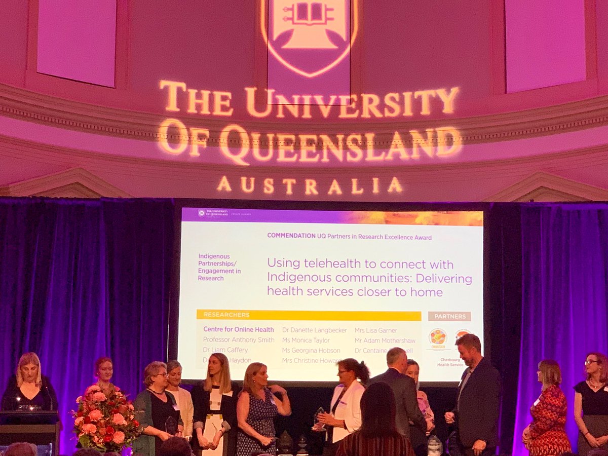 Congratulations to Anthony Smith, Liam Caffery and their team in their incredible research delivering health services virtually to indigenous communities #cretelehealth #uqresearchweek