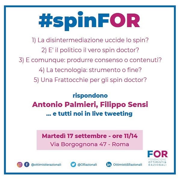 antoniopalmieri's tweet photo. 4. La tecnologia è uno strumento, come lo è ogni forma di comunicazione. Prima viene sempre la realtà: leader, valori, progetto. La comunicazione e dunque la tecnologia sono al servizio della politica. Ciò vale per ogni tipo di comunicazione. #spinFOR #17settembre https://t.co/0fNQpvuAJ7