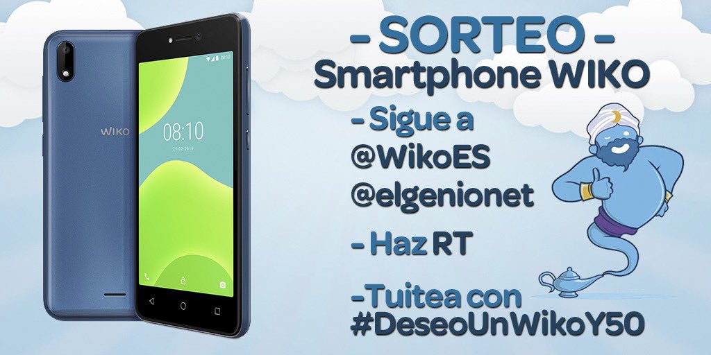elgenionet's tweet photo. Deseadores!! 📢
⚠️SORTEO⚠️
 
Un Smartphone WIKO Y50 📲
¿Lo queréis?😃👇

👉 Seguid a @WikoES y a @elgenionet 

👉 RT

 👉 Comentad MUCHO con 
        #DeseoUnWikoY50 https://t.co/lhnEjR4QOS