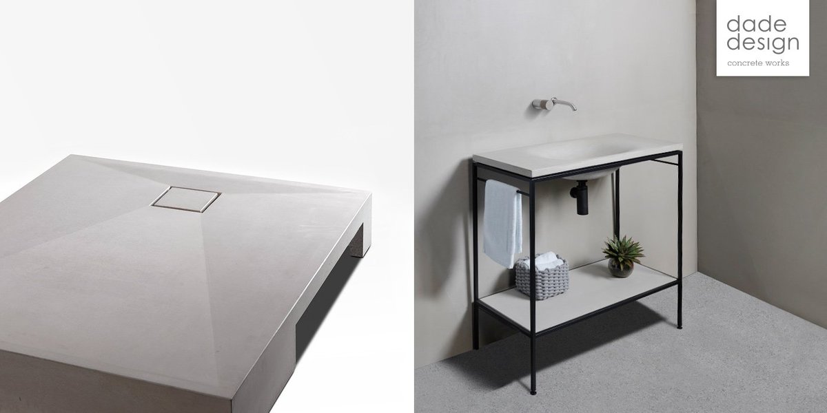 #concrete #showertrays
new concrete #vanityunits: #dadeLAURA ...
over 50 products for bath and #spa 
#concreteworks by #dadedesign
bit.ly/2lZYLW7