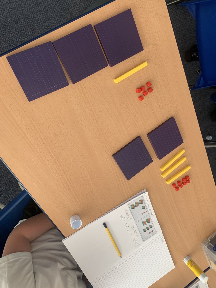 MeadowsideWillo's tweet photo. Year 3 are working hard to journal their maths problems today: who has more rubbers? #mathsjournal #dienes #problem #collaberativelearning https://t.co/ylHTv3C3lF