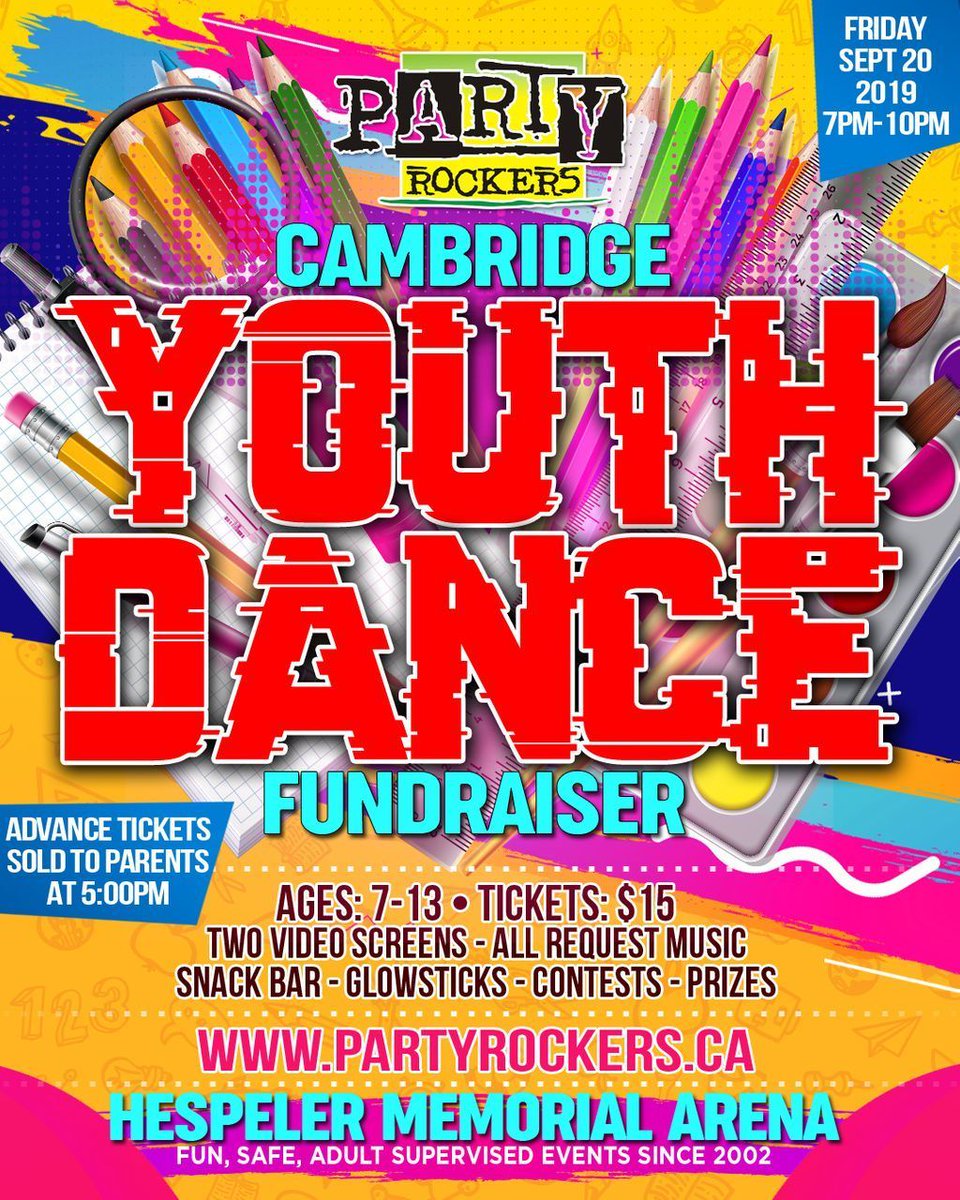 This Friday in Cambridge. Parent info here...partyrockers.ca
-
-
-
-
#youthdance #youthdances #partyrockers #partyrockersdance #videodance #videodanceparty #fundraiser #fundraising #partyrockersentertainment #youthdancefundraiser #partyrockerscanada