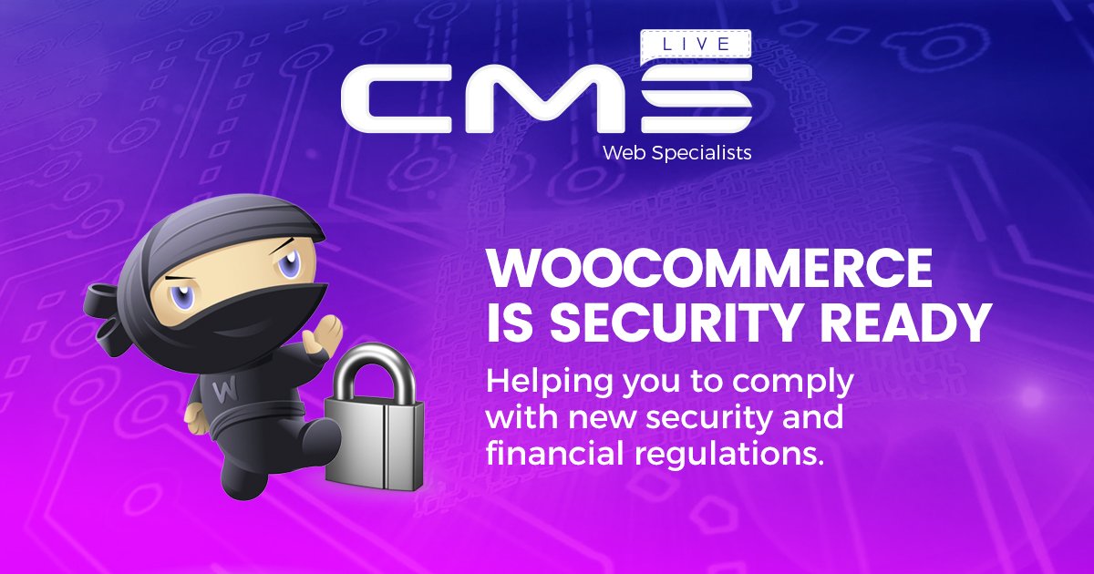 CMSLive's tweet image. WooCommerce Ready for New Security Regulations... Learn more cmslive.co.uk/woocommerce-re…
#CMSblog #woocommerce #security #ecommerce