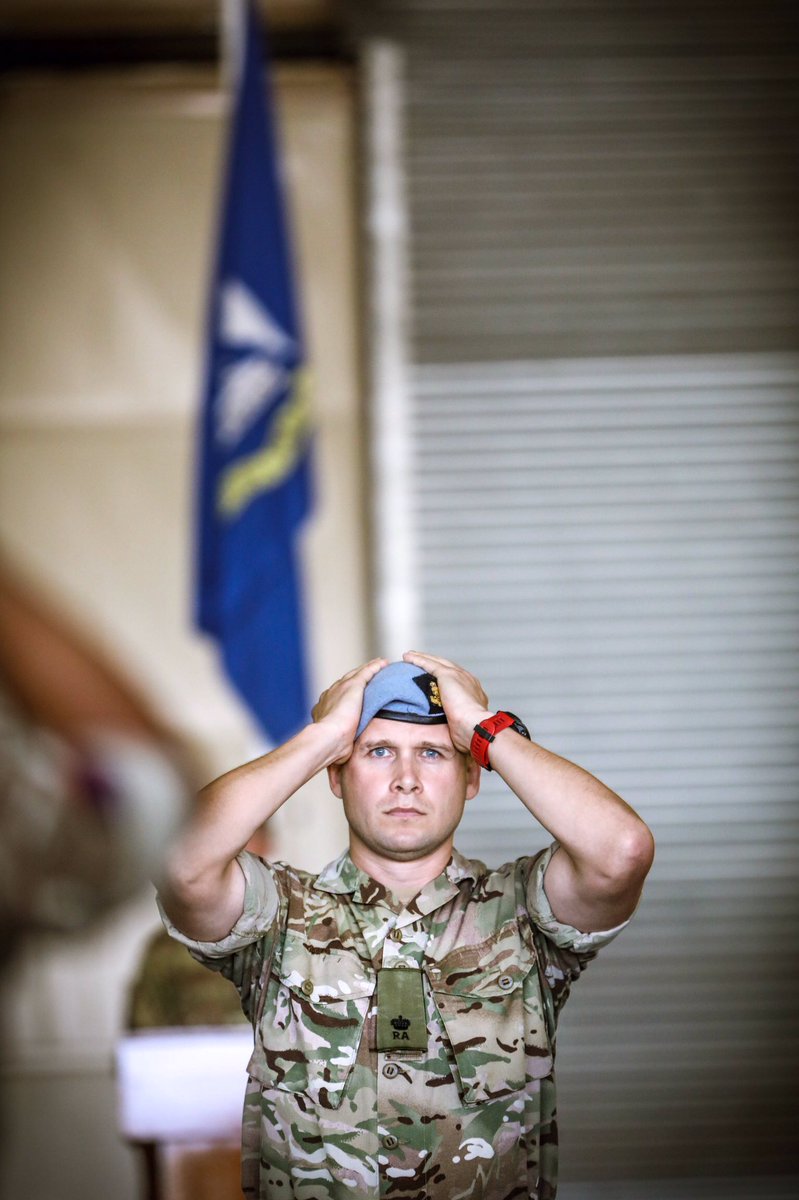 ComdJHC's tweet photo. The Master Gunner, St James’s Park, presided over a Beret Change parade yesterday in Cyprus, welcoming @47RegtRA into the Army Aviation Family as they now wear the aviation blue beret. A great occasion for the Regt &amp;JHC @dcomd_jhc #JHC20 #AcrossAllBoundaries #TeamJHC https://t.co/V5UcQwm3eY