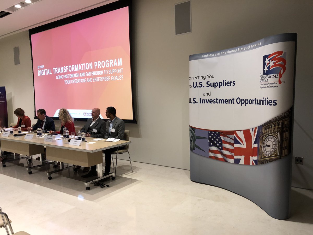 Export2Europe's tweet image. Last part of @ROKAutomationUK biz forum program is a panel discussion on Leadership Through #DigitalTransformation w/ topics including looking beyond the plant; driving digital transformation from within; and digital humans #ExpandingHumanPossibility