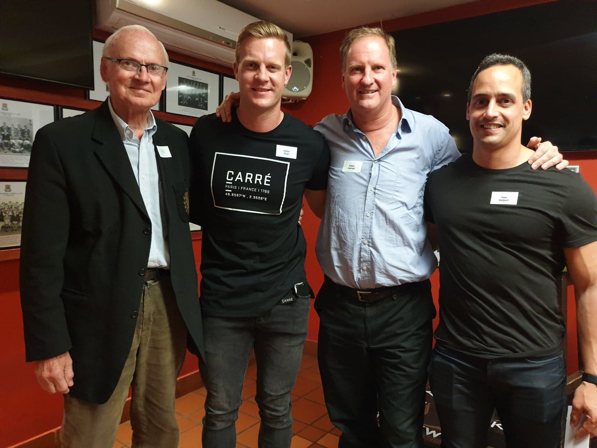 FalseBayRFC's tweet image. 🗣 Fantastic evening at The💯Club last night with
@Dylan_Sage11 &amp;amp; @pauldelport9 

A special thanks to our guest speakers for sharing with us their rugby knowledge &amp;amp; insight 🙌

The future of South African rugby looks bright with these two ambassadors – @KevinLennett 

#LoveRugby