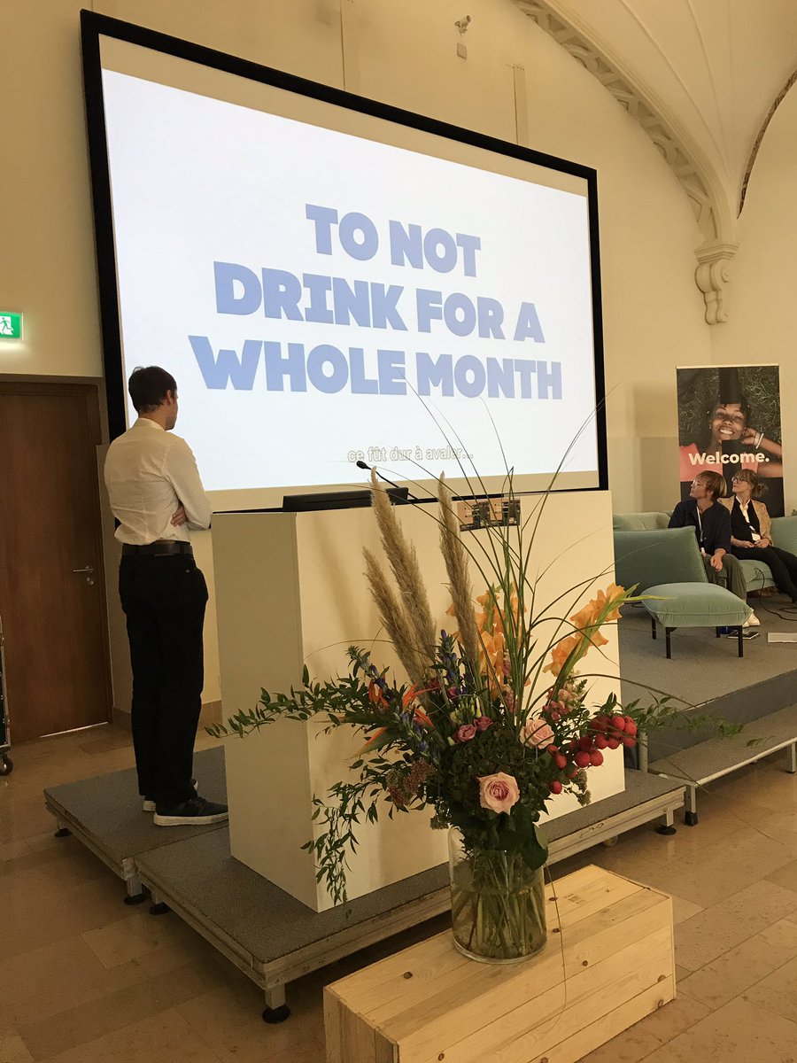 JulieSchamp9's tweet photo. Jonathan Deleener talking about Tournée Minérale, very inspiring! #euspr19 with @tvhavere @TwistedStudioBe https://t.co/t0Gv3lsZcx