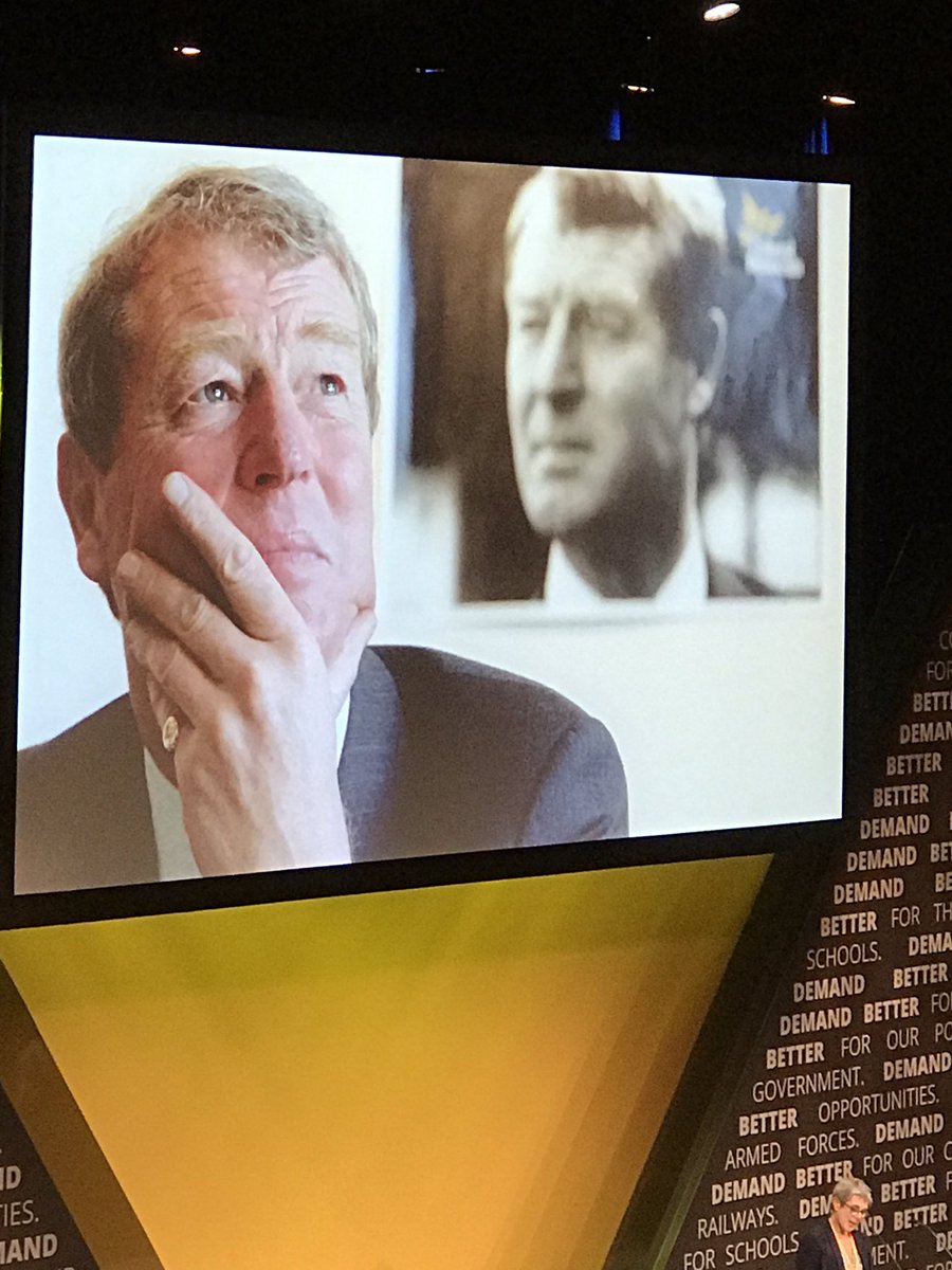 Wonderful tributes to @paddyashdown at #ldconf. Soldier, diplomat and politician - what an inspirational man! A huge hole left in British politics.