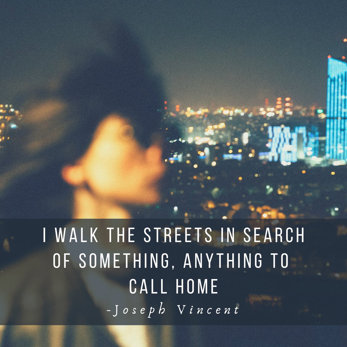 NT__Writers's tweet photo. "I walk the streets in search of something, anything to call home." https://t.co/rEKi9KWLPP