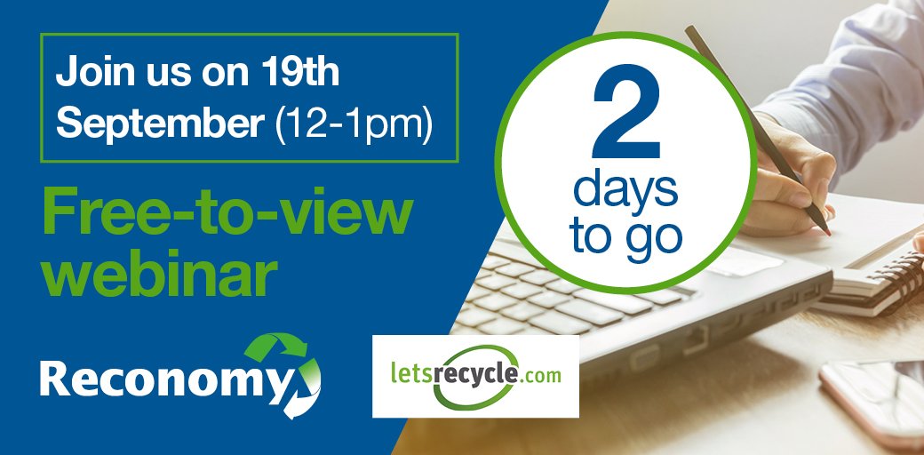 THERE IS STILL TIME!

Just 2 days to go before @Reconomy present their LetsRecycle webinar.

Dont leave it too late, join us in supporting them today!

hubs.ly/H0kKwqw0