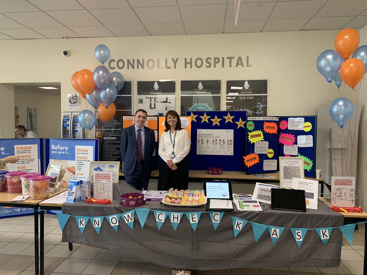 Connolly Hospital celebrates @WHO Speak Up for Patient Safety campaign by promoting medication safety and reporting #WorldPatientSafetyDay @MargaretBoland8 @ConnollyNursing @cliocotter @bernilove @ciarakirke #knowcheckask