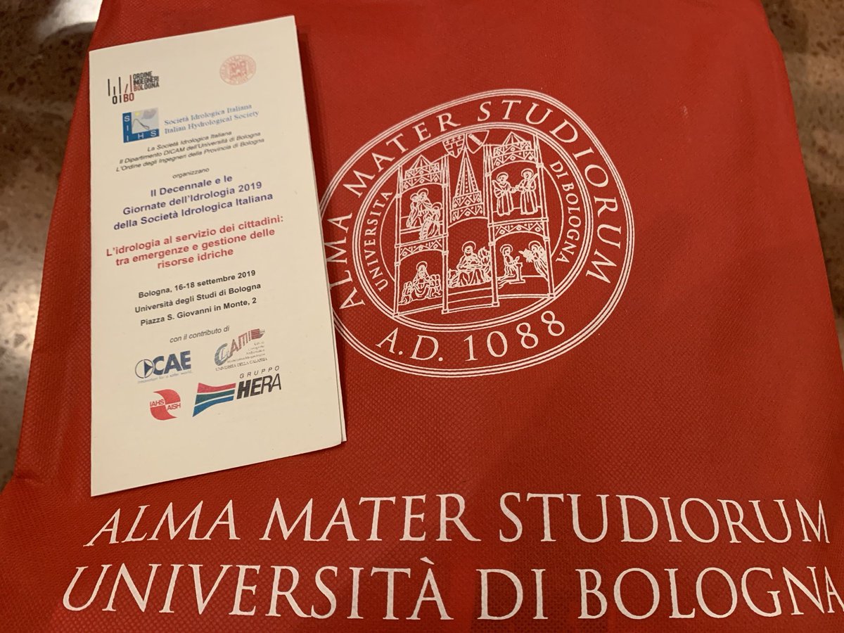 ElisaArnone's tweet photo. “L’idrologia al servizio dei cittadini: emergenze e gestione delle risorse idriche” #giornatedellidrologia2019 #bologna #societaidrologicaitaliana #sii https://t.co/oaqTaPNHFV