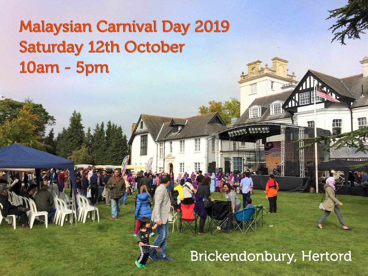 Breaking News: #Brickendonbury is very pleased to announce that the #MalaysianCarnivalUK will be back here in 2019! All Welcome! 🇲🇾

Saturday 12th October 2019 
10am - 5pm

#TARRC #Hertford
<a href="/MYHicomLondon/">High Commission of Malaysia, London</a> <a href="/DatukAmb/">Sadik Gany</a>