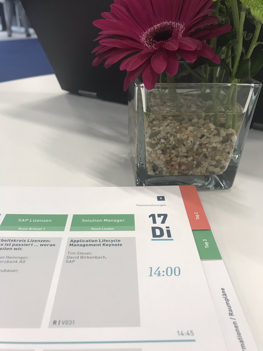 TonjaKehrer's tweet image. #solutionmanager, #cloudalm, #focusedsolutions beim @_DSAG Jahreskongress startet mit der Keynote zu Application Lifecycle Management. Action: 14Uhr im Raum London mit @SteuerTim und @dbirkenbach - bis gleich! #DSAGJK19