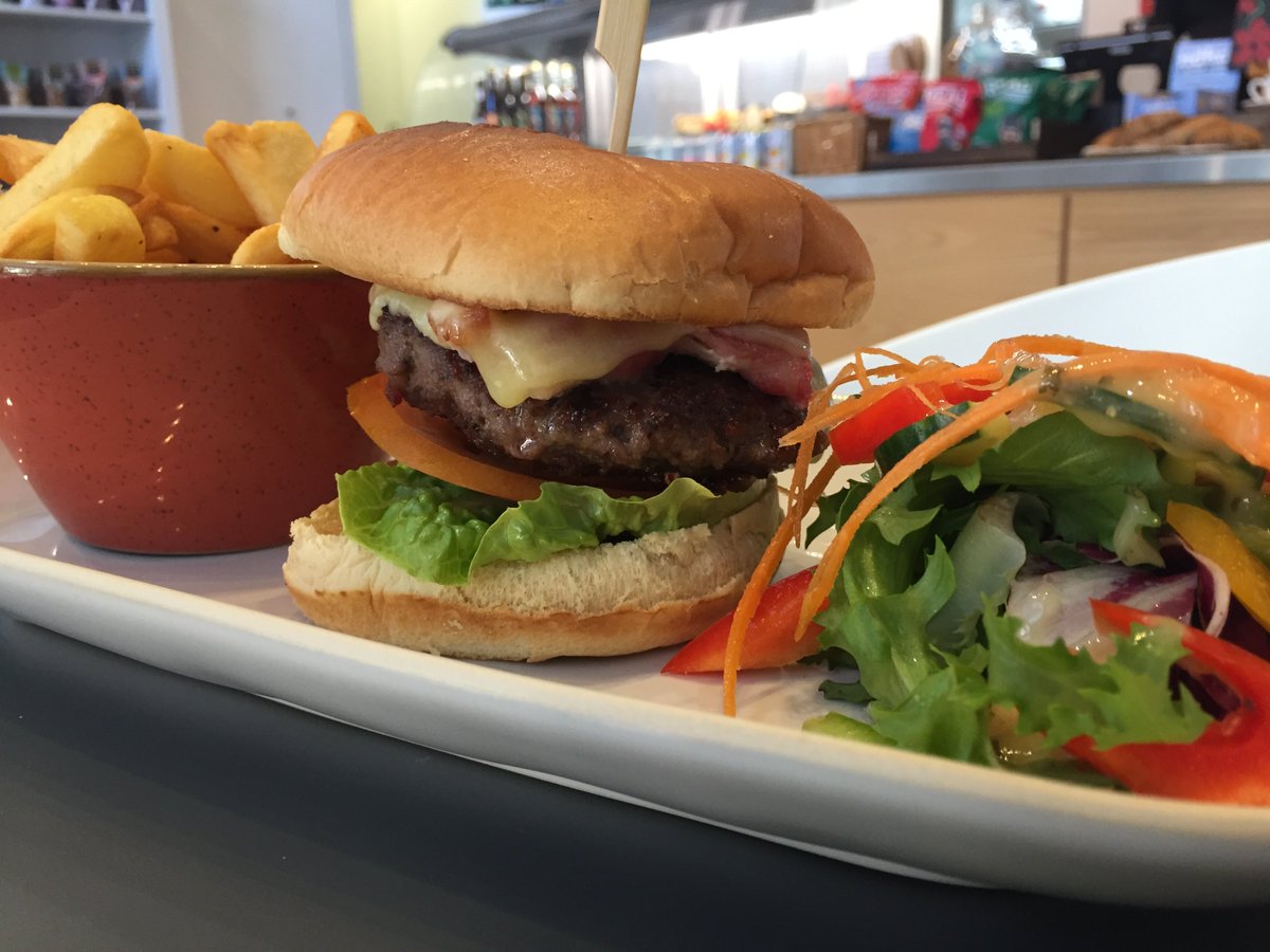 Grab your lunch from the Wilson Café today. We have some great choices available, including the newly launched Aberdeen Angus burger with fries and a side salad #supportlocal