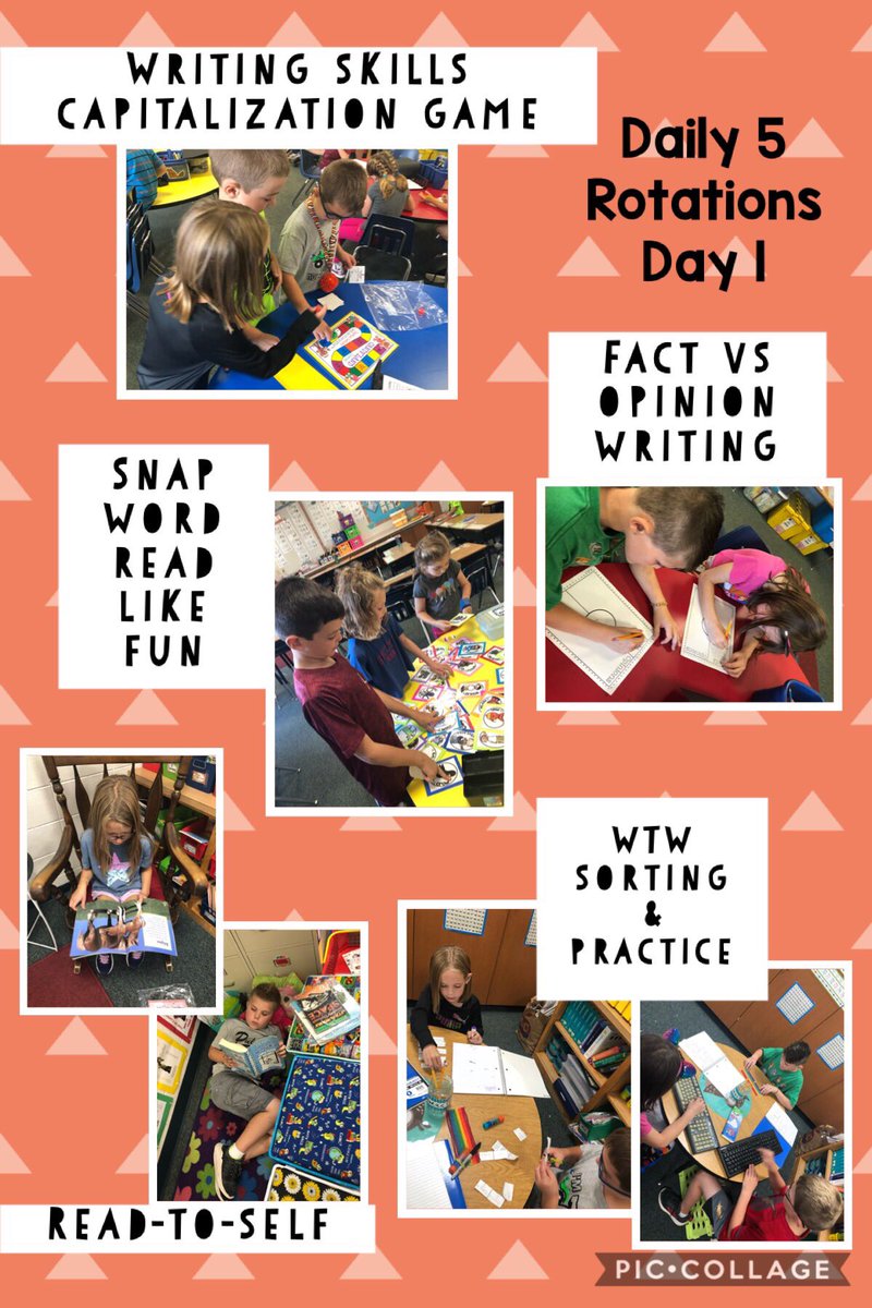 1st Day of Daily 5 Rotations <a href="/PCSD_LN/">Lannoye Elementary</a> #RaiderStrong