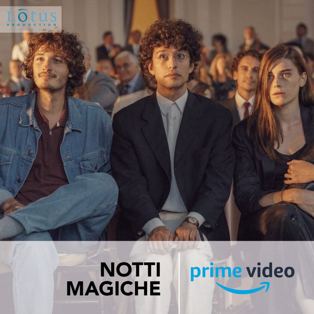 lotusproduzioni's tweet photo. Questo è il racconto di un'avventura trepidante nello splendore e nelle miserie dell’ultima stagione gloriosa del Cinema Italiano. Scopri la storia di tre giovani aspiranti sceneggiatori... #NottiMagiche è disponibile in streaming su #AmazonPrime https://t.co/uqX0WWSRLd