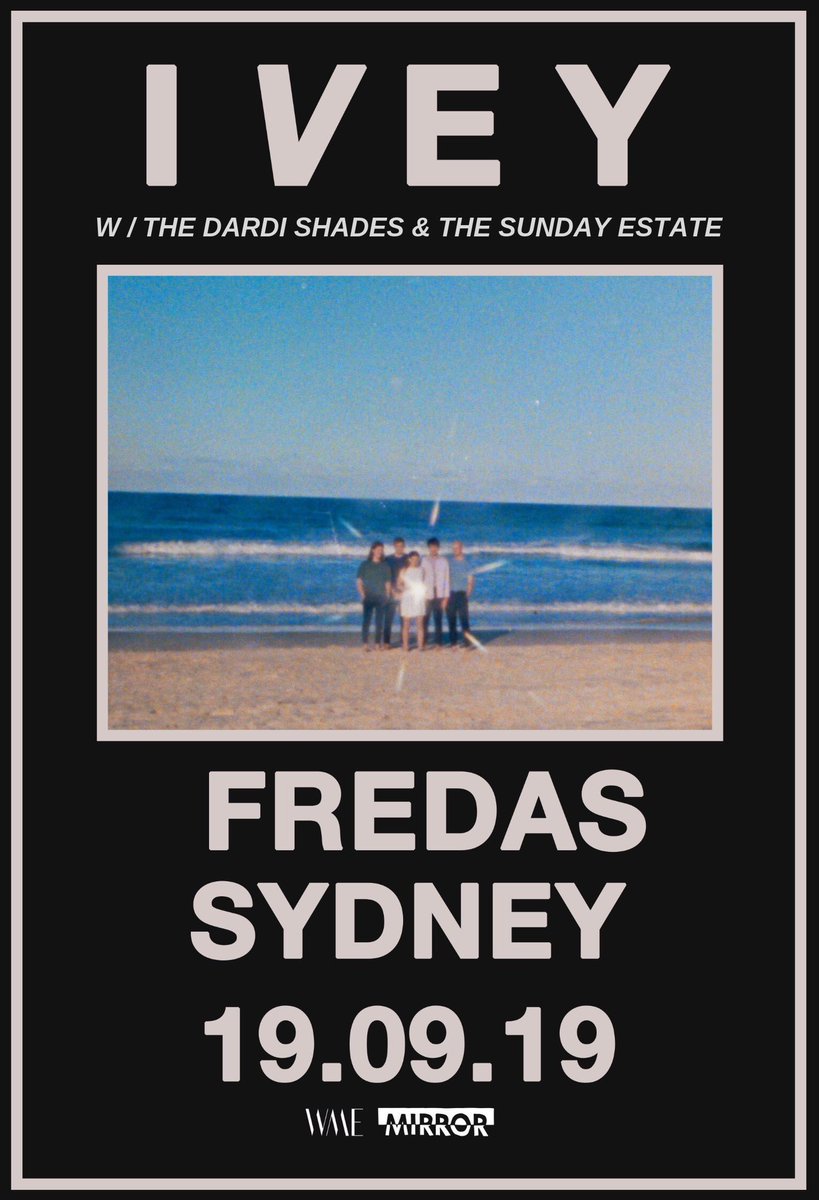 Supporting the wonderful <a href="/iveysounds/">Ivey</a> in Sydney this Thursday at Freda’s in Chippendale 🍒