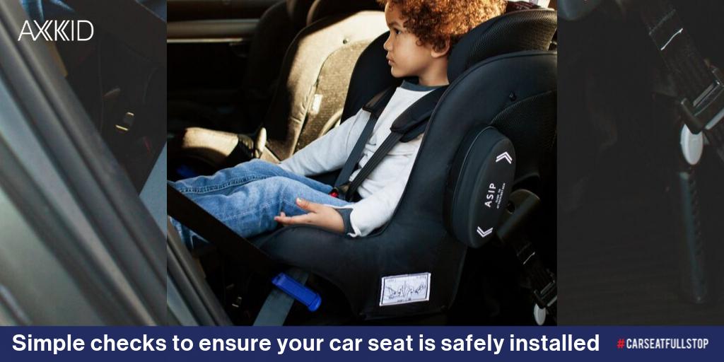 #ChildPassengerSafetyWeek is about drawing attention to SAFE car seat usage. Your car seat should not move more than 2 to 3cm in any direction when given a firm shake at the base. For simple steps to a safe seat installation, click here - bit.ly/SafeSeatInstall #CarseatFullstop