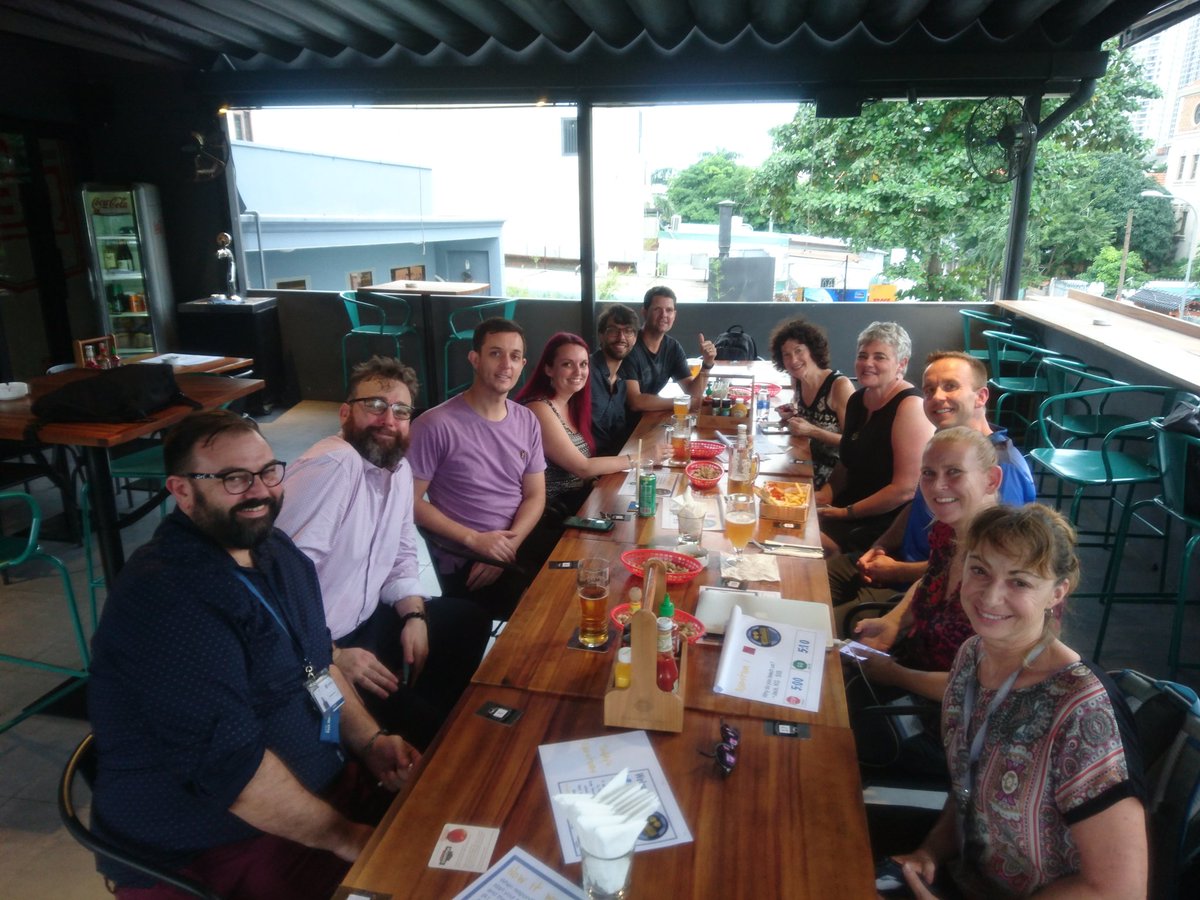 First #PubPDAsia @ flying pig. Great to see new faces and fellow returning educators #isspcelebrates #HCMC <a href="/innovative_inq/">Cindy Kaardal</a> <a href="/dukelyer/">Luke Dyer</a> <a href="/juouelle/">𝕁𝕦𝕤𝕥𝕚𝕟 𝕆𝕦𝕖𝕝𝕝𝕖𝕥𝕥𝕖</a> <a href="/mrkempnz/">Craig Kemp</a> <a href="/hktans/">тαηια мαηѕƒιєℓ∂ (she/her) 🇭🇰🇳🇿🇨🇳🇻🇳🇹🇭🇨🇳</a>