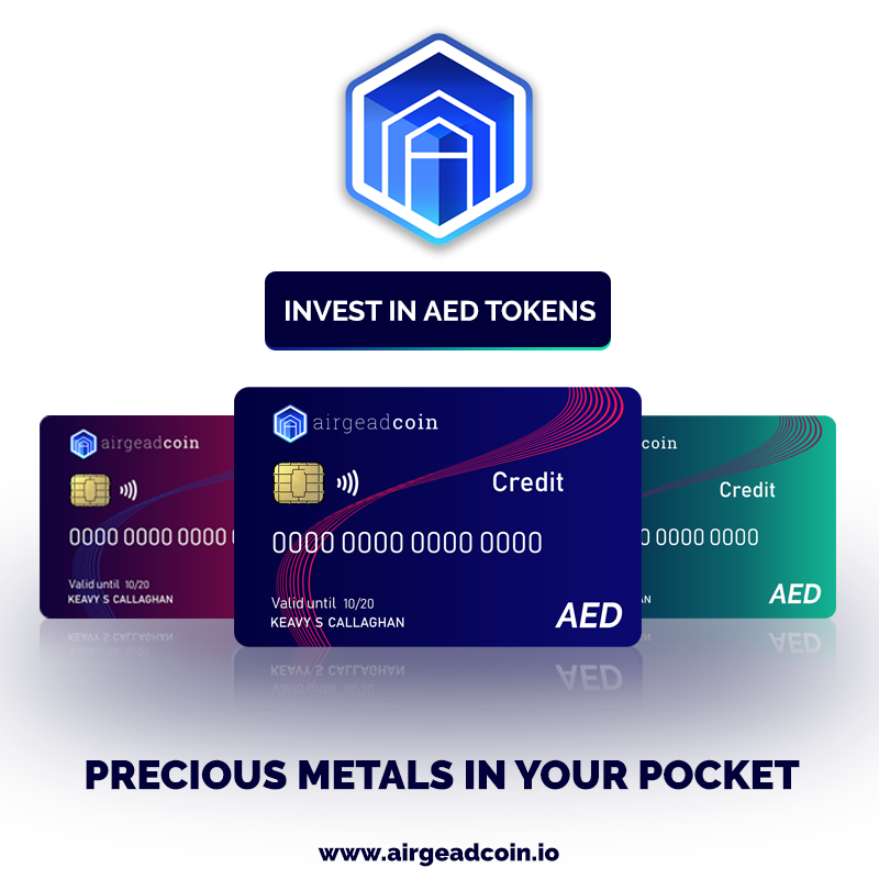 Benefits of Owning Airgead Token

1) Profits generated will be returned to Airgead Tokens holders in the form of Physical Precious Metals that will be transferred into your wallets
2) Instead of receiving Dividends you simply receive Precious Metals

#Bitcoin #AirgeadToken