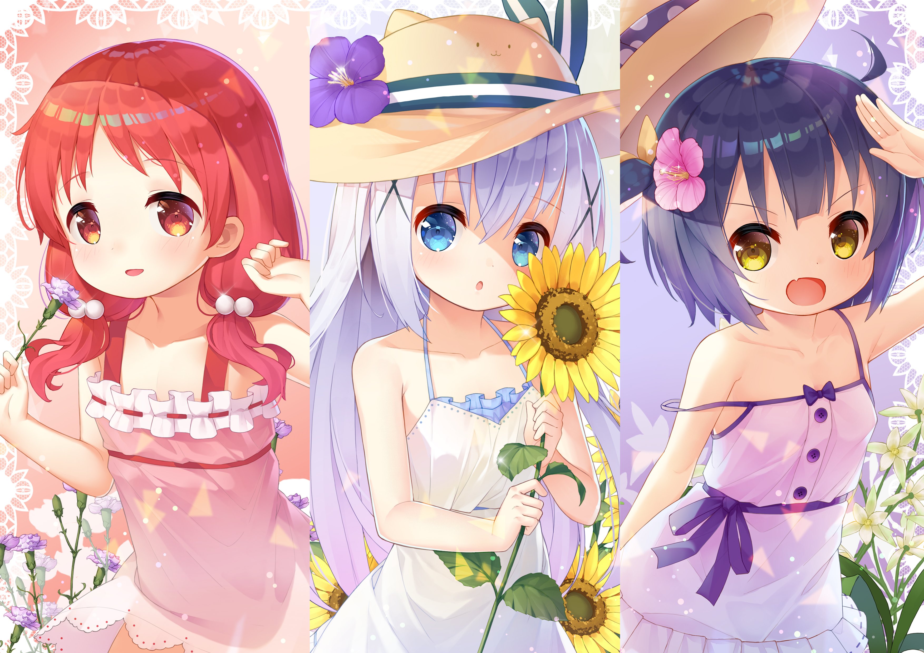 تويتر タク道 サブ垢 على تويتر 三人集合 夏服のチマメ隊をpc用の壁紙 に作りました 高画質版は私のpixivに置いときました Pc壁紙にしたい方はぜひ保存して下さいね ごちうさ ご注文はうさぎですか チノ マヤ T Co Iwsp3r9703
