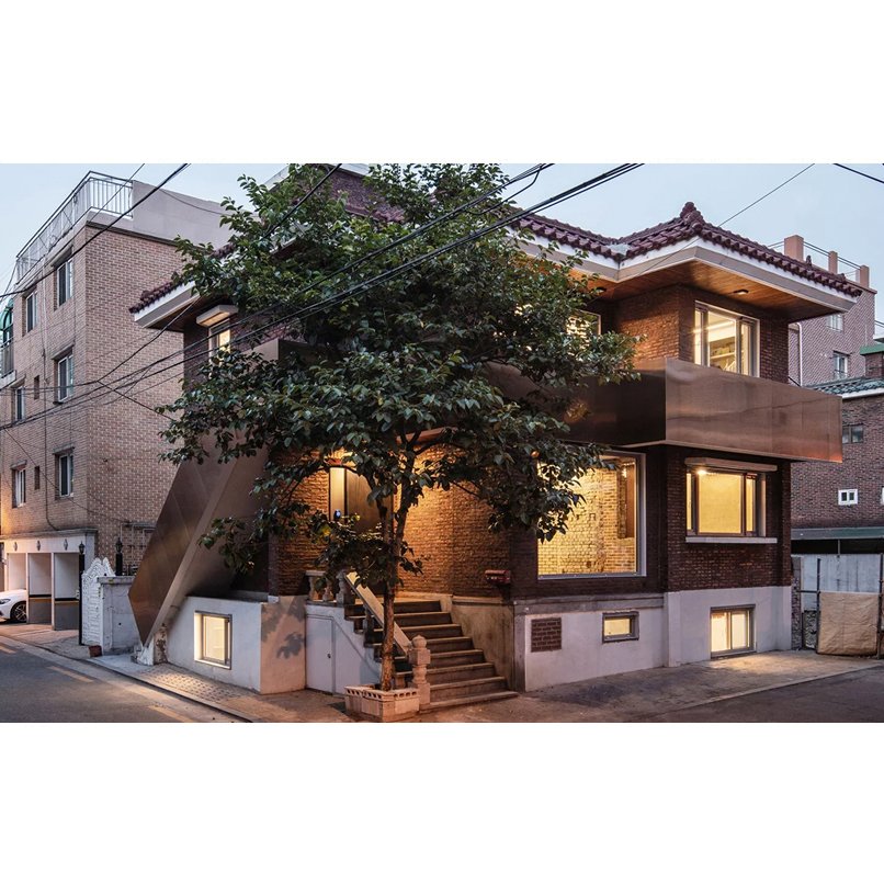 TheInoxinColor's tweet photo. SEOUL INSPIRATION by designboom ✨ International design practice STPMJ adds stainless steel panels to the front of a popular 80s residential building type in Korea to form ‘salon guui’. #architecturedesign #stairs #design #transparent #architecture #inspiration #art #interior https://t.co/FYHuJQQQIp