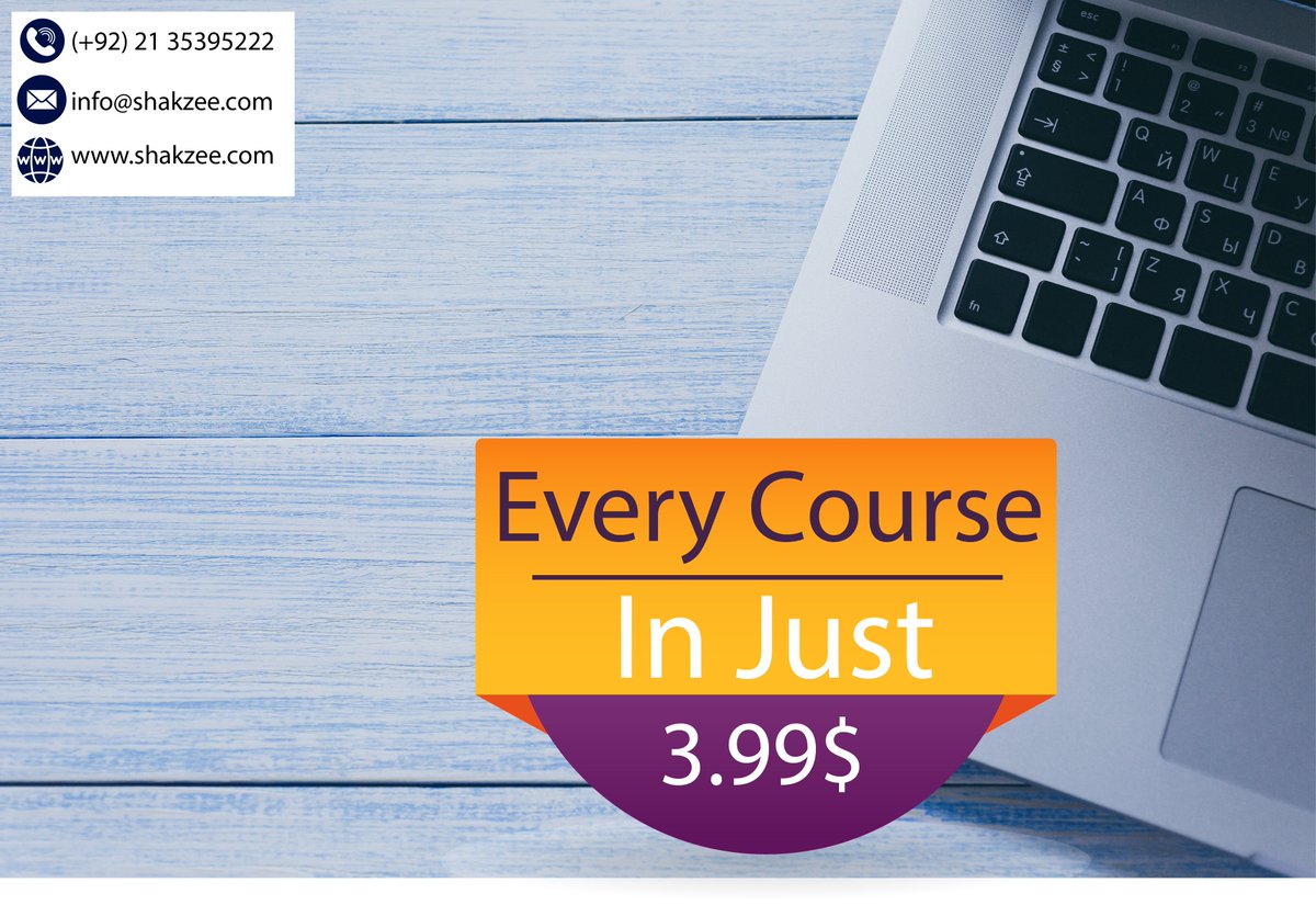 shekztech's tweet image. Get Every Course in just 3.99$. Hurry up! Offer valid till. Fri Sep 20th.
To get this offer just visit our website shakzee.com
#webdesigningtutorials #webdevelopmenttutorials #shakzee #course #jqueryTutorials #JavaScriptTutorials #Codeigniter #PHP #CSS