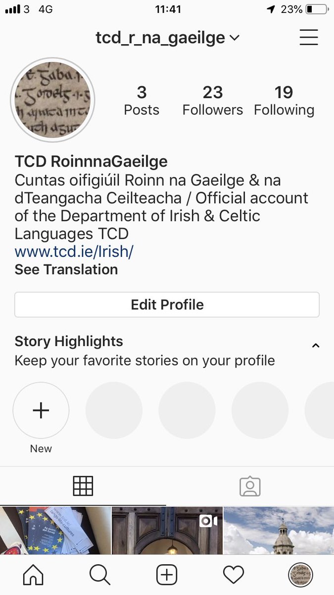 CClearych's tweet image. In case you missed it: tá @TCDRnaGaeilge ar Instagram anois! Go give us a follow/lean muid so that we look like we have friends. 😄 The insta-stories are already rolling! #tcdroinnnagaeilge #studyattcd #gaeilge #tcd #medievalireland