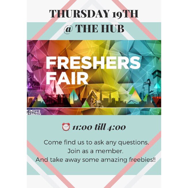 FRESHERS FAIR: 
Come find out what our membership will offer you and your future career! 
Plus take away some amazing freebies from the one and only @classprofession 
#paramedicsociety #lanyards #cpdtraining #socials #events #guestspeakers @CUparamedic @cususocieties