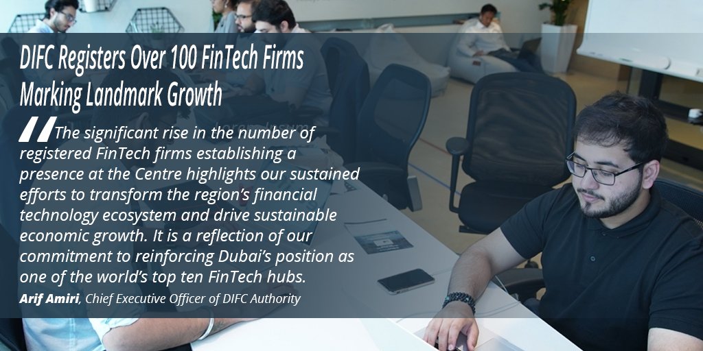 letstalkdubai's tweet image. DIFC Registers Over 100 FinTech Firms Marking Landmark Growth

#FintechHiveDIFC @DIFC
#Infoblaze #MiddleEast #Business #Finance #Fintech bit.ly/2LU8qHj