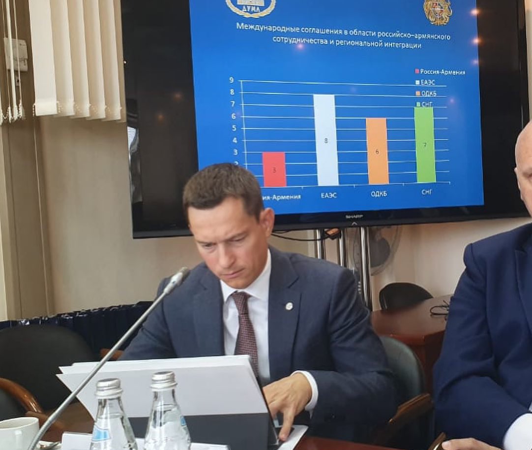 Сегодня с докладом о работе Армении и России в ПА ОДКБ выступил в Государственной Думе на совместном заседании профильных комитетов парламентов Армении и России. 
#ПАОДКБ #ОДКБ