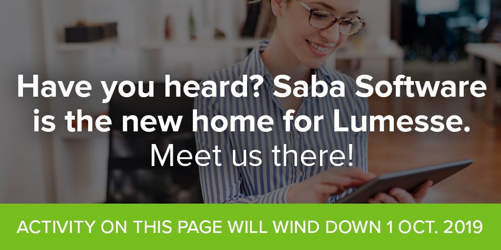 We're on the move! Please come over to @SabaSoftware to join Lumesse and the rest of the #HR #performancemanagement #recruiting pros. x.com/sabasoftware