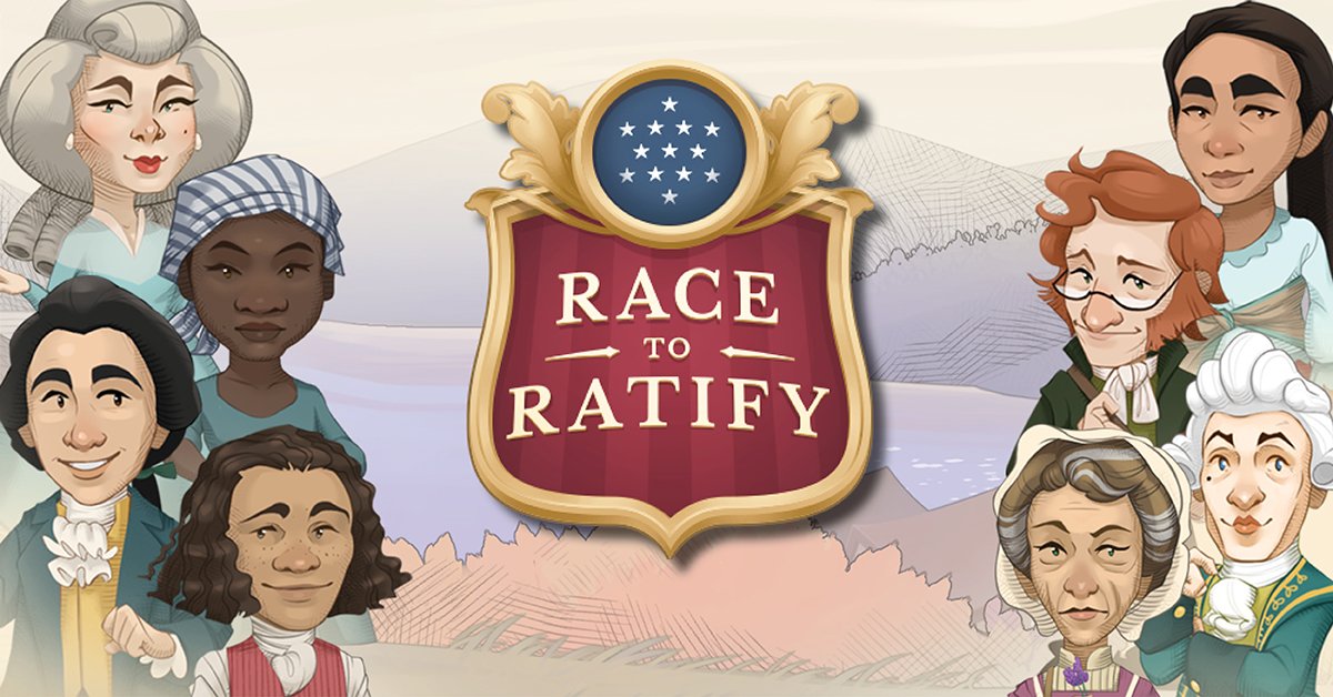 icivics's tweet photo. Happy #ConstitutionDay! Celebrate by playing #RaceToRatify in your classroom today and place the fate of the young nation is in your students hands! https://t.co/2DPh8kKtQm 📃 https://t.co/ghrQ9On575