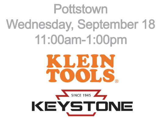 FrommElectric's tweet photo. Come by Fromm’s Pottstown branch tomorrow from 11-1 to talk to a Biben sales rep. They’ll be here to showcase new Klein Tools and Keystone Technology products and answer your questions. #Fromm #PottstownPA #ElectricalContractorsPA #ElectriciansPA #KeystoneTechnology #KleinTools https://t.co/mHzFHrNYpS