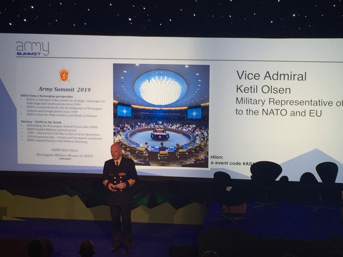 Participated at the Norwegian Army Summit in Oslo today about NATO 70 years. Enjoyed the discussions with LtGen Chris Cavoli, USAREUR and Mr Jörg See, DASG DPP from NATO HQ. Moderated by Mrs Kate Hansen Bundt.<a href="/NATO/">NATO</a> <a href="/NorwegianArmy/">Hæren / Norwegian Army</a> @USArmyEurope