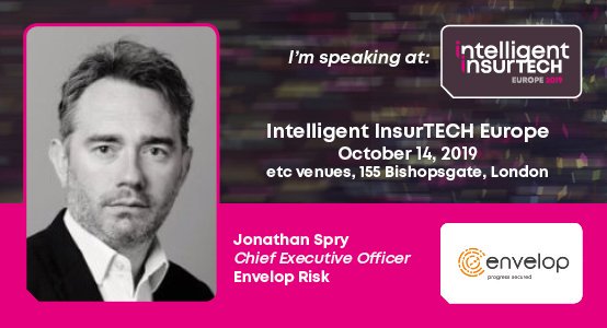 IntelligentInsurTECH (@ii_insurtech) on Twitter photo Pleased to announce <a href="/JonathanSpry/">Jonathan Spry</a>, Chief Executive Officer at <a href="/enveloprisk/">Envelop Risk</a> will be speaking at Intelligent InsurTech Europe 2019! To secure one of the last few remaining passes, register here: intelligentinsurtecheurope.com #IITech19 #Insurance #Insurtech Pleased to announce <a href="/JonathanSpry/">Jonathan Spry</a>, Chief Executive Officer at <a href="/enveloprisk/">Envelop Risk</a> will be speaking at Intelligent InsurTech Europe 2019! To secure one of the last few remaining passes, register here: intelligentinsurtecheurope.com #IITech19 #Insurance #Insurtech