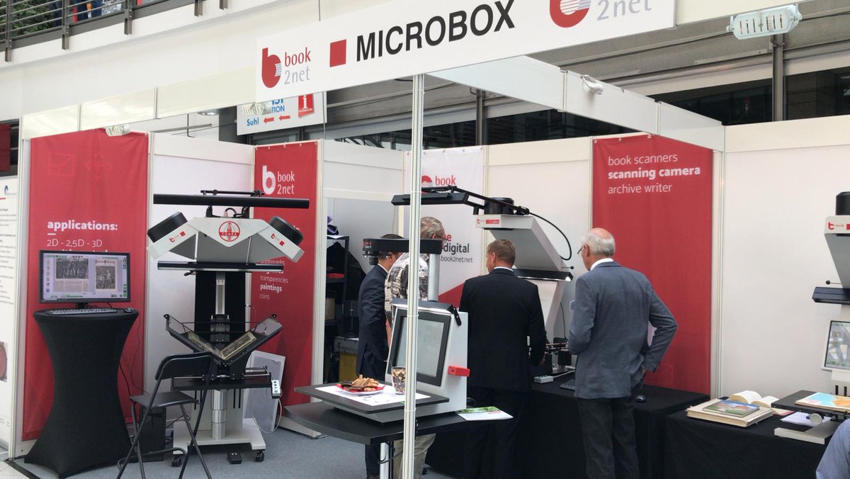 Book2netFrance's tweet photo. Aujourd'hui marque le début de la #ARCHIVISTICA de cette année organisée par @VdAarchiv. Rendez-vous sur notre stand pour découvrir nos dernières innovations produits pour la #numérisation dans le secteur de l'#archivage !
📸🧐

#Archivtag
#Book2Net https://t.co/X4INQjNa2E