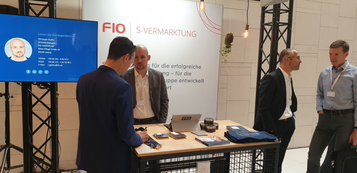 FIO_SYSTEMS's tweet photo. Auch wird sind dabei. Gern mal bei der #FINMAS-Tagung an unserem Stand vorbeikommen. #Sparkasse #Immobilienvermittlung #Immobilienvermarktung #Vermarktungssoftware #Maklersoftware https://t.co/XQTUXO3Lcz